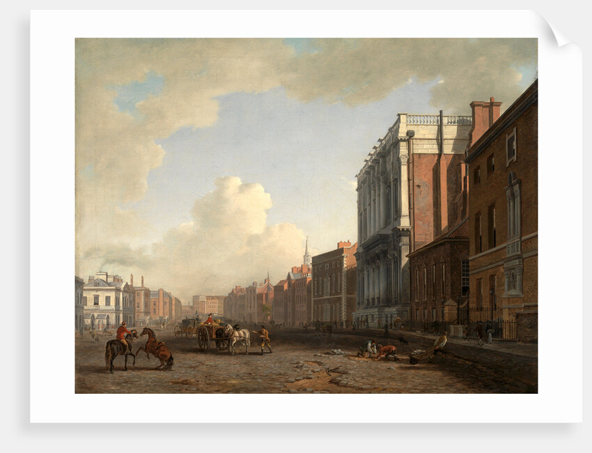 Whitehall, Looking Northeast London by William Marlow