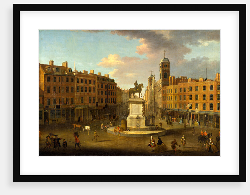 Charing Cross, with the Statue of King Charles I and Northumberland House, London, Joseph Nickolls by Joseph Nickolls