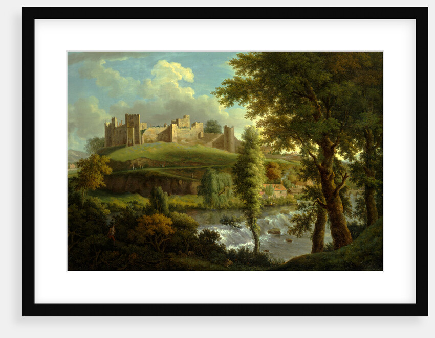 Ludlow Castle with Dinham Weir, from the South-West, Samuel Scott, ca. 1702-1772 by Samuel Scott