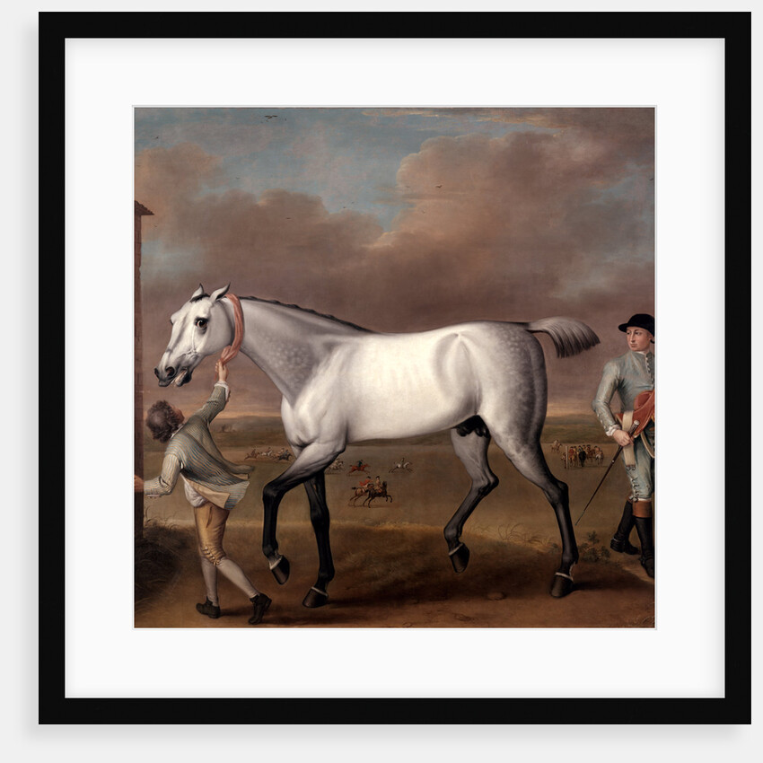The Duke of Hamilton's Grey Racehorse, 'Victorious,' at Newmarket by John Wootton