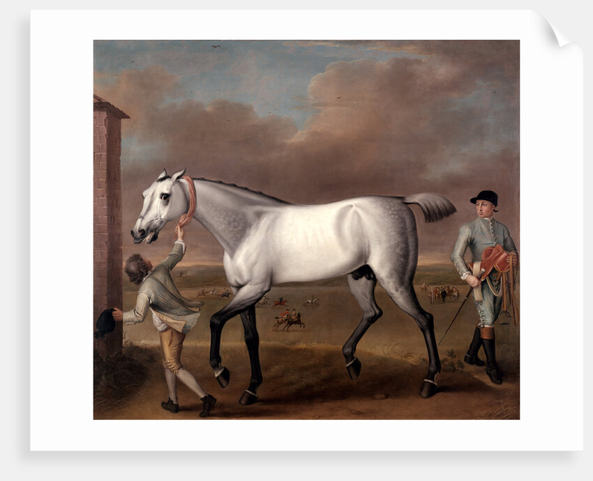 The Duke of Hamilton's Grey Racehorse, 'Victorious,' at Newmarket by John Wootton