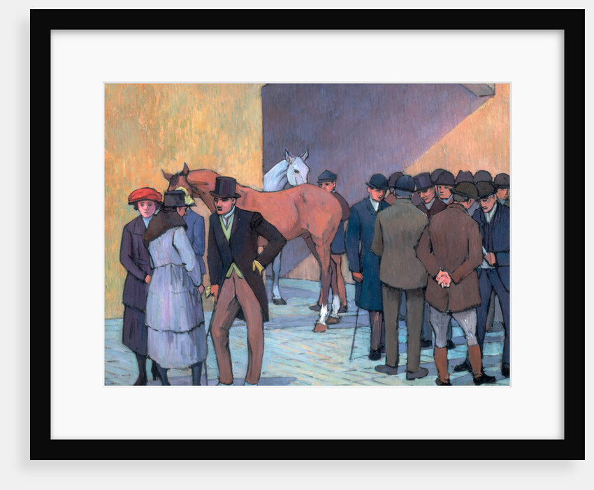 A Morning at Tattersall's by Robert Polhill Bevan