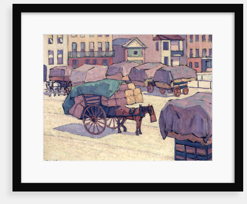 Hay Carts, Cumberland Market by Robert Polhill Bevan