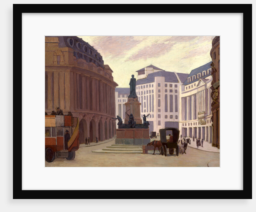 Aldwych, London Back of canvas and back of stretcher stamped 'Bevan' by Robert Polhill Bevan