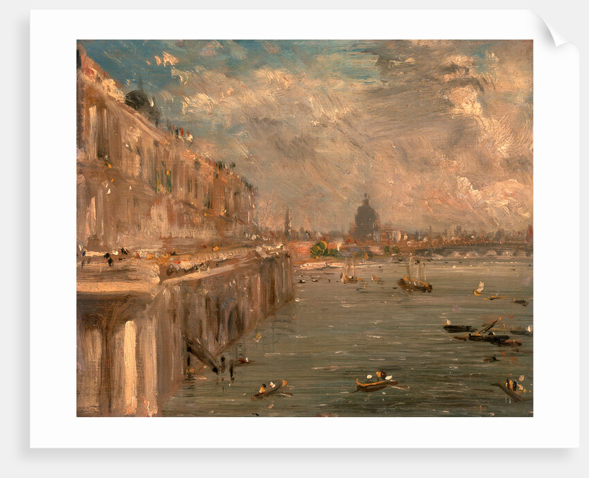 London, Somerset House Terrace from Waterloo Bridge by John Constable