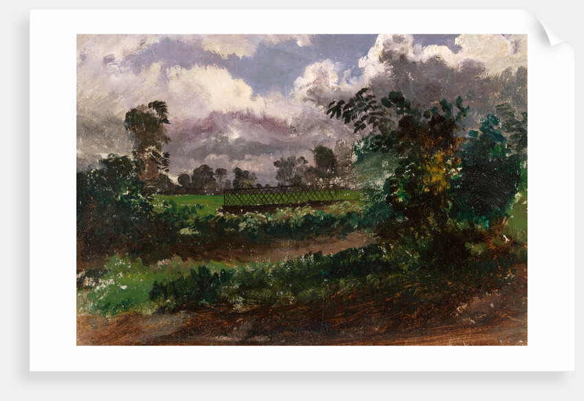 A View across the Artist's Garden from his House at Exmouth, Devonshire by Francis Danby