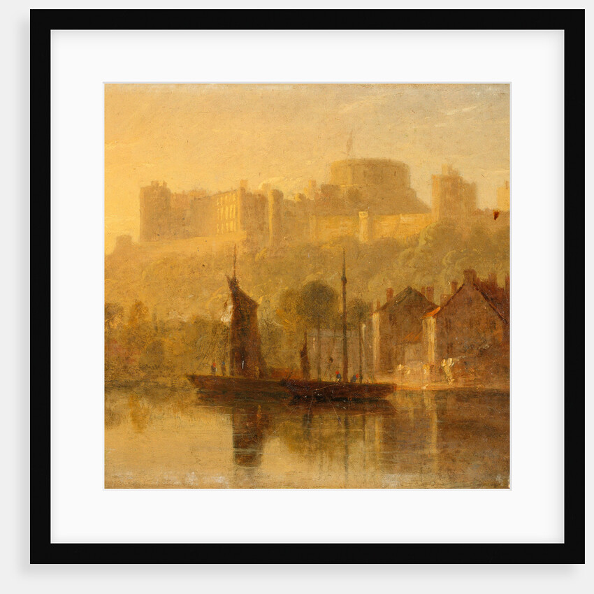 Windsor Castle from the Thames by William Daniell