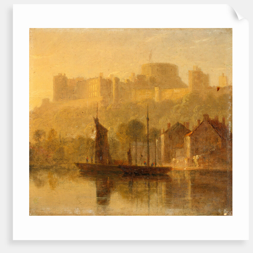 Windsor Castle from the Thames by William Daniell