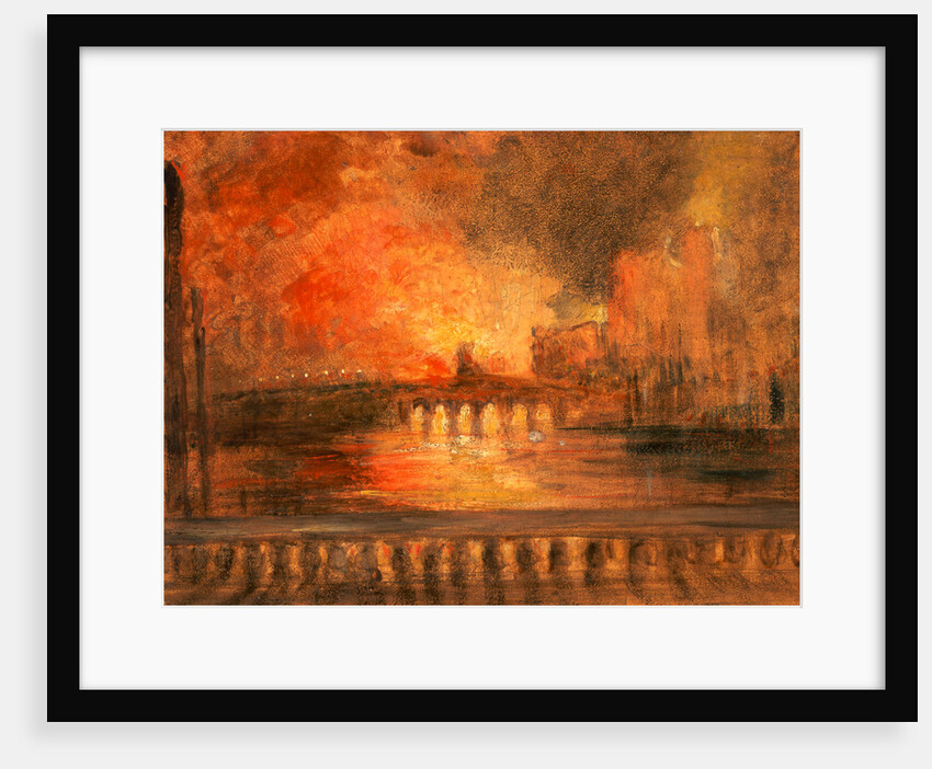 London, the Burning of the Houses of Parliamen by Anonymous