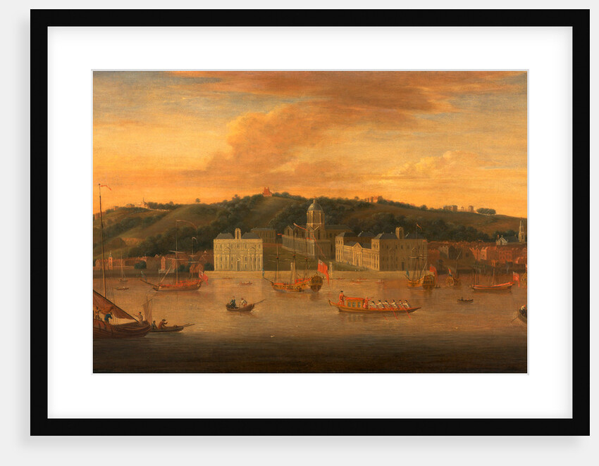 A view of Greenwich from the River with many Boats by The Elder