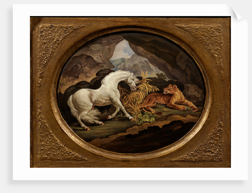 A Horse Frightened by a Lioness by Anonymous