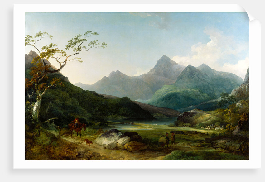 Snowdon from Capel Curig by Philippe-Jacques de Loutherbourg