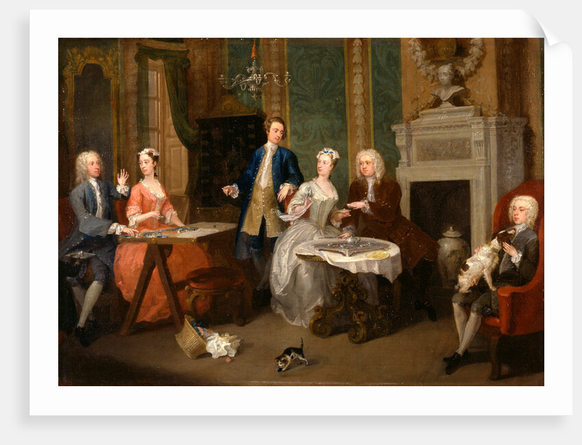 Portrait of a Family A Family Party by William Hogarth