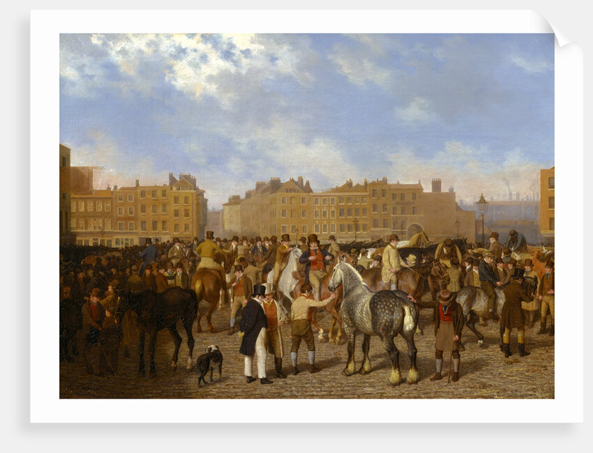 Old Smithfield Market, London by Jacques-Laurent Agasse