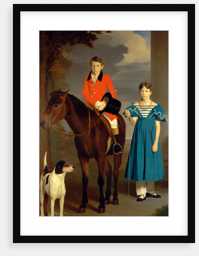 John Gubbins Newton and His Sister, Mary Newton by Robert Burnard