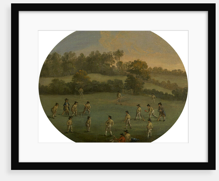 A Game of Cricket The Royal Academy Club in Marylebone Fields by Anonymous