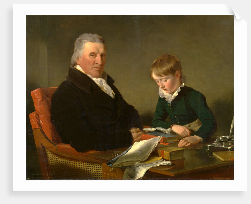 Francis Noel Clarke Mundy and His Grandson, William Mundy by Ramsay Richard Reinagle