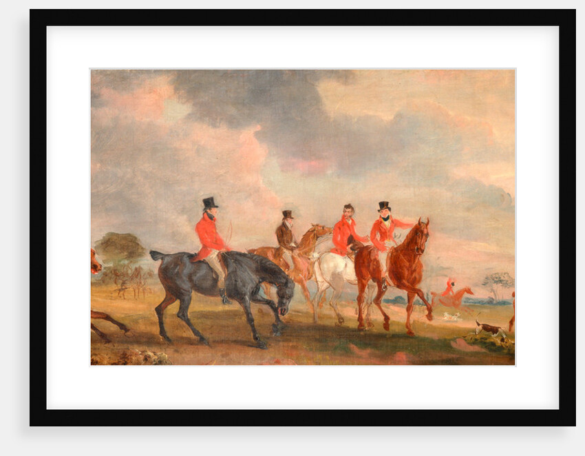 The Quorn Hunt: a Sketch of the Artist and his Friends Moving Off by John Ferneley