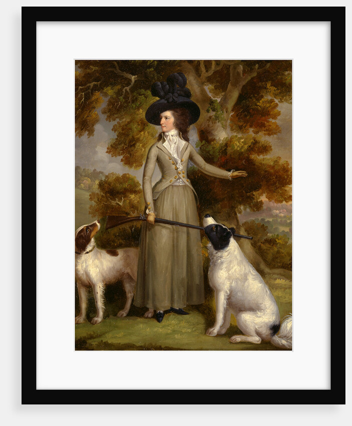 The Countess of Effingham with Gun and Shooting Dogs by George Haugh
