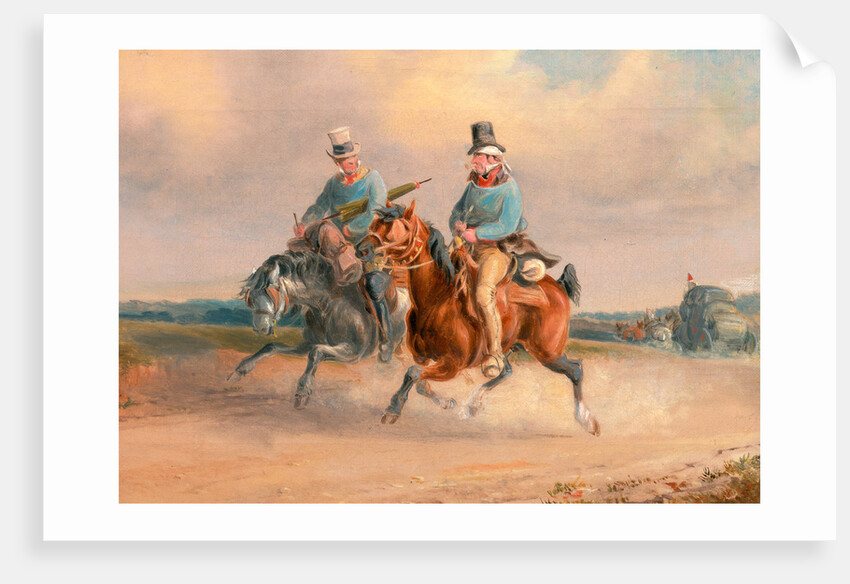 A Scene on the Road in France Travelling Companions by Charles Cooper Henderson