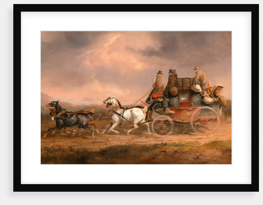 Mail Coaches on the Road: the Louth-London Royal Mail progressing at Speed The Louth to London Coach by Charles Cooper Henderson