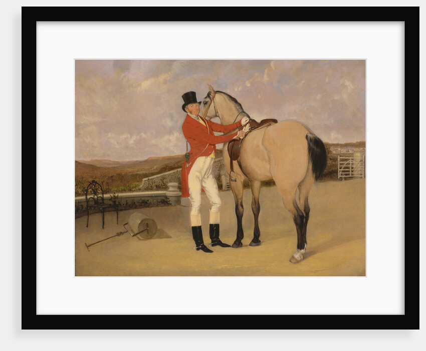 James Taylor Wray of the Bedale Hunt with his Dun Hunter Possibly by Ambrose Martin