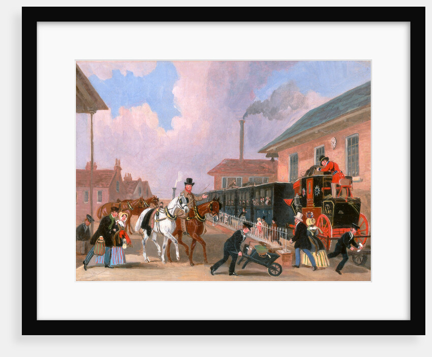 The Louth-London Royal Mail Travelling by Train from Peterborough East by James Pollard