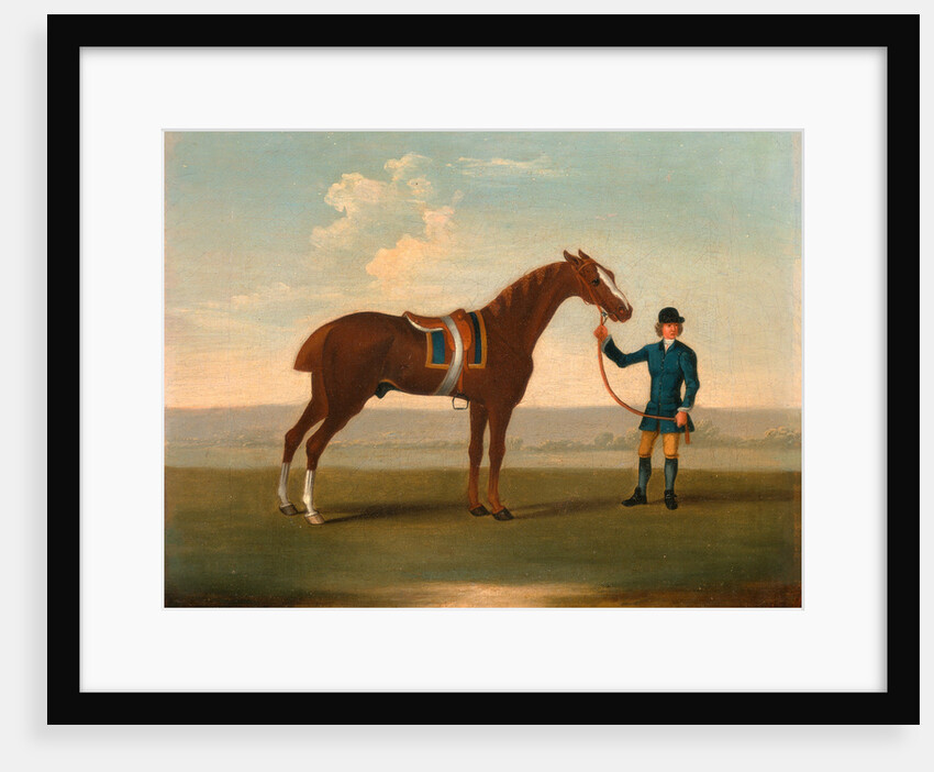 One of Four Portraits of Horses - a Chestnut Horse (? Old Partner) held by a Groom by James Seymour