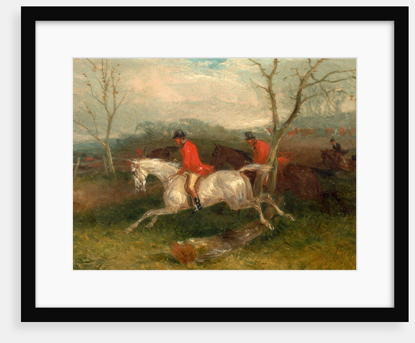 Foxhunting: Coming to a Fence (Full Cry) by William J. Shayer