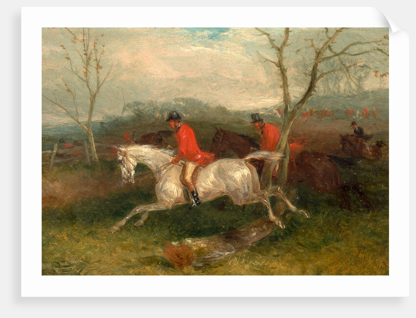Foxhunting: Coming to a Fence (Full Cry) by William J. Shayer