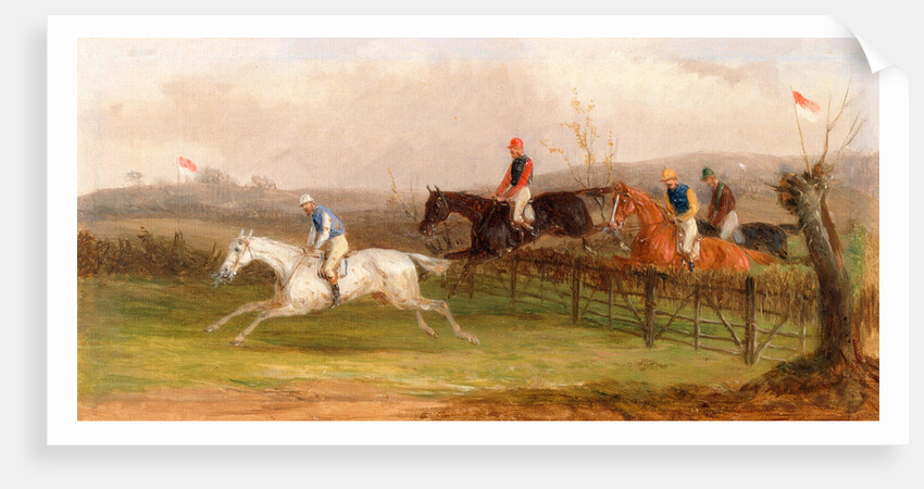 Steeplechasing: The Brook by William J. Shayer