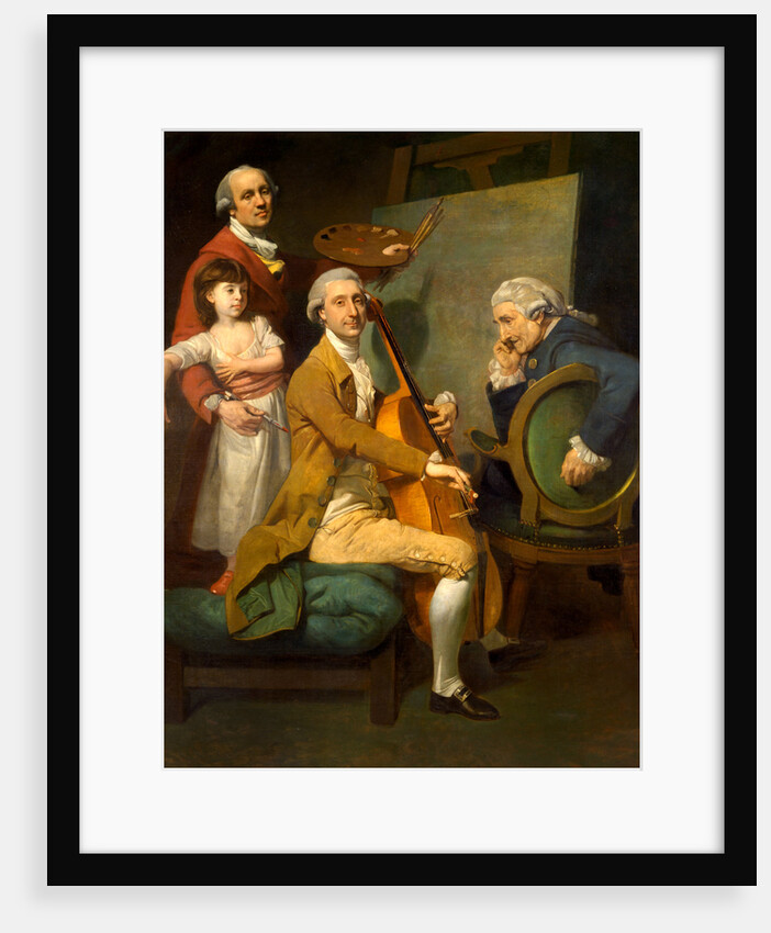 Self-Portrait with His Daughter Maria Theresa, James Cervetto, and Giacobbe Cervetto by Johan Joseph Zoffany