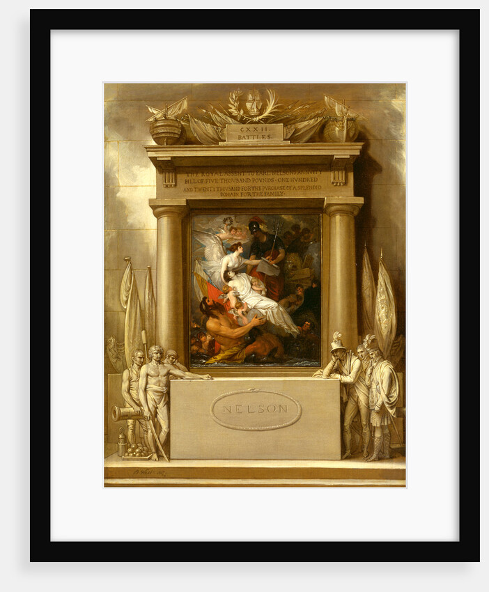 The Apotheosis of Nelson Project for a Monument 'The Apotheosis of Nelson' by Benjamin West