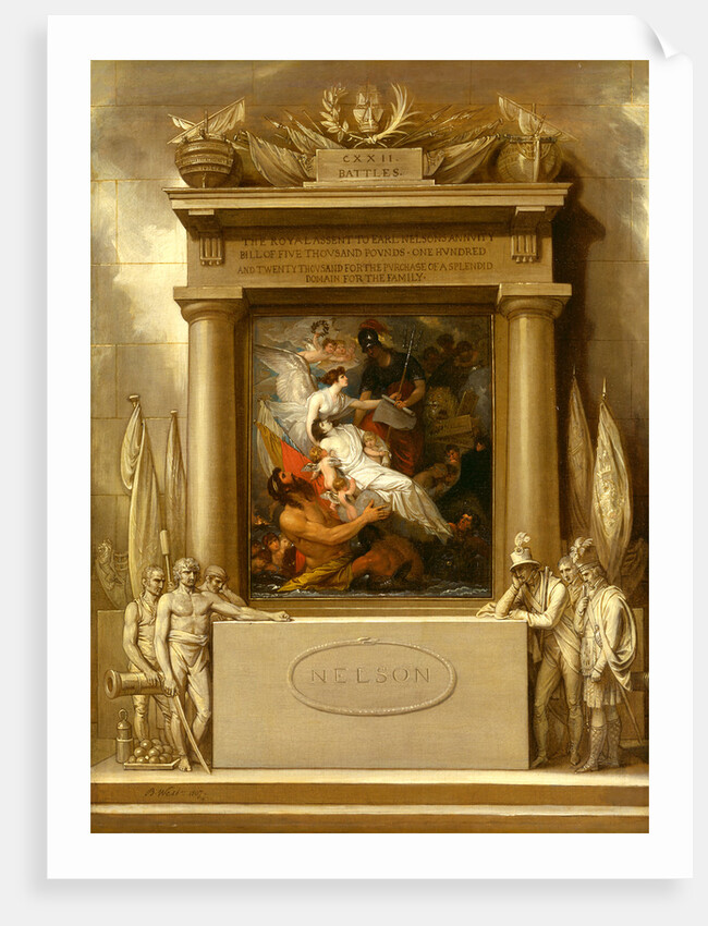 The Apotheosis of Nelson Project for a Monument 'The Apotheosis of Nelson' by Benjamin West