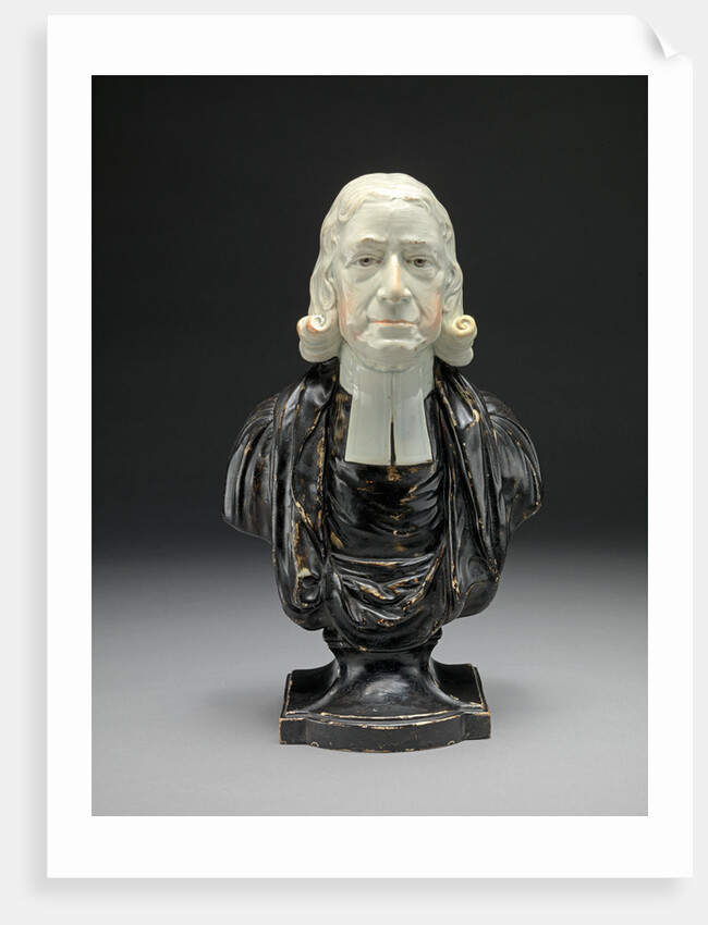 Ceramic Bust of the Reverend John Wesley by Anonymous