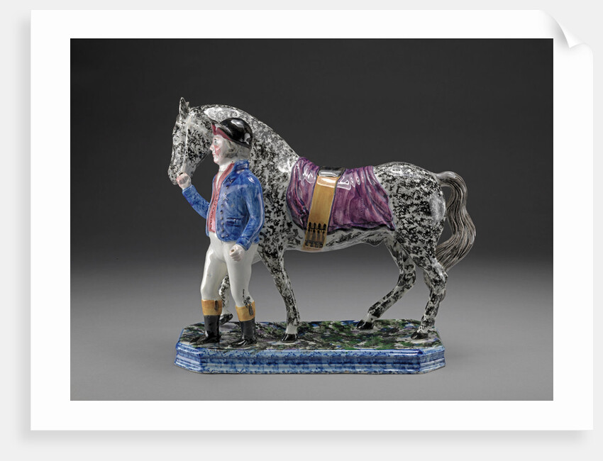 Ceramic Jockey and Racehorse by Anonymous