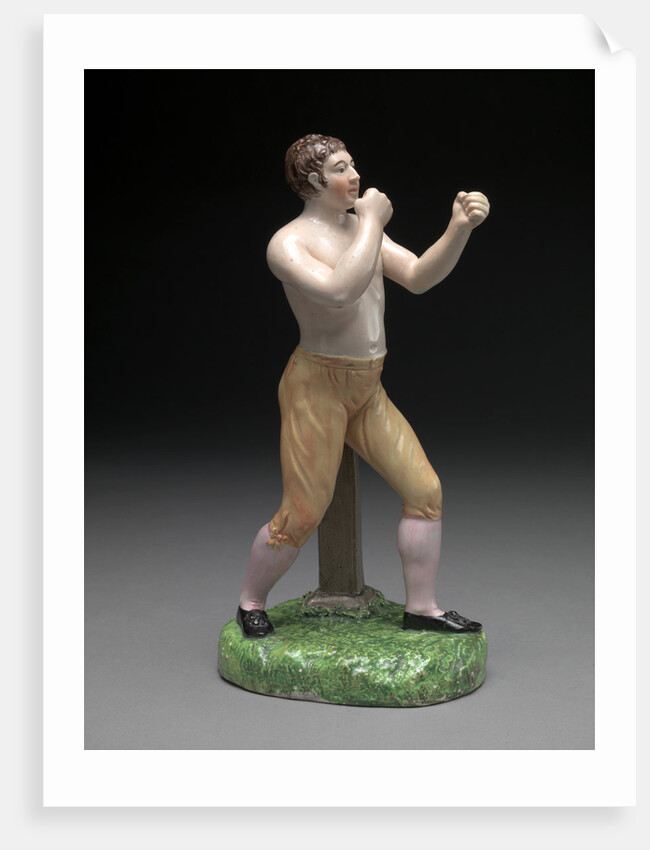 Ceramic, The Boxer Tom Cribb: in canary breeches, by Anonymous