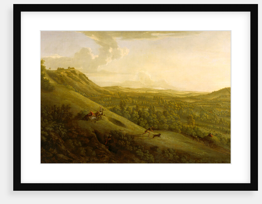 Box Hill, Surrey, with Dorking in the distance Box Hill by George Lambert