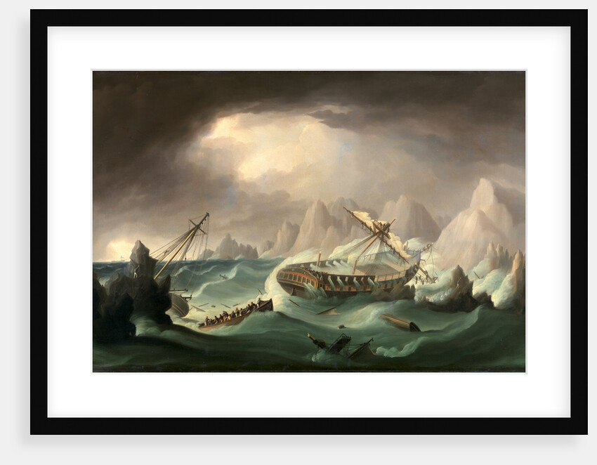 Shipwreck off a Rocky Coast by Thomas Buttersworth