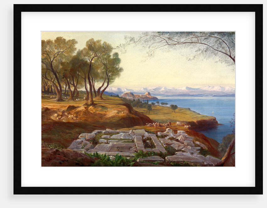 Corfu from Ascension by Edward Lear