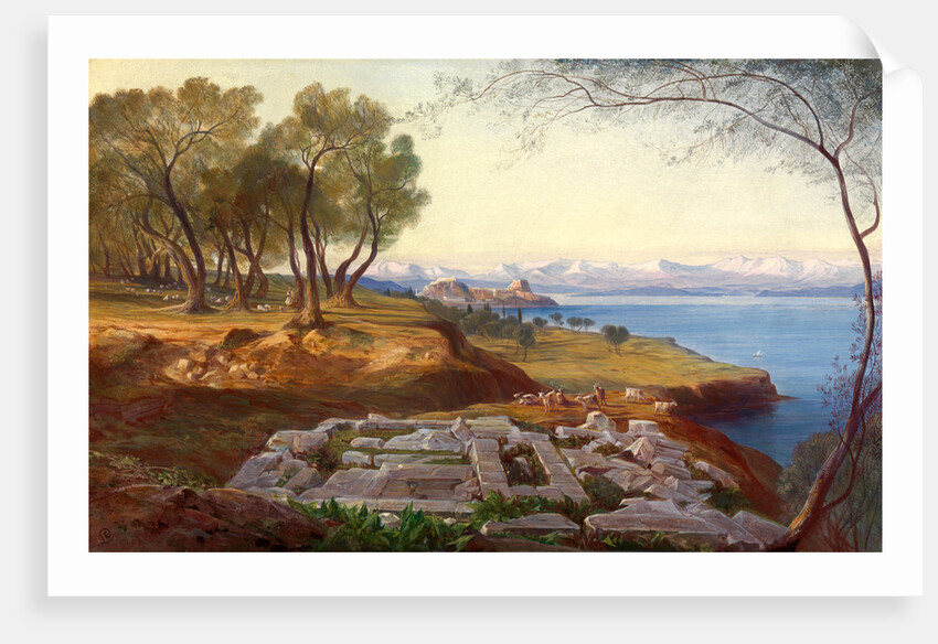 Corfu from Ascension by Edward Lear
