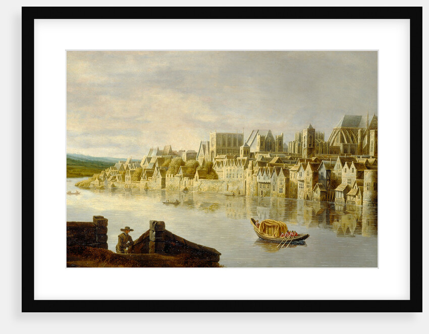 The Thames at Westminster Stairs, London by De Jongh