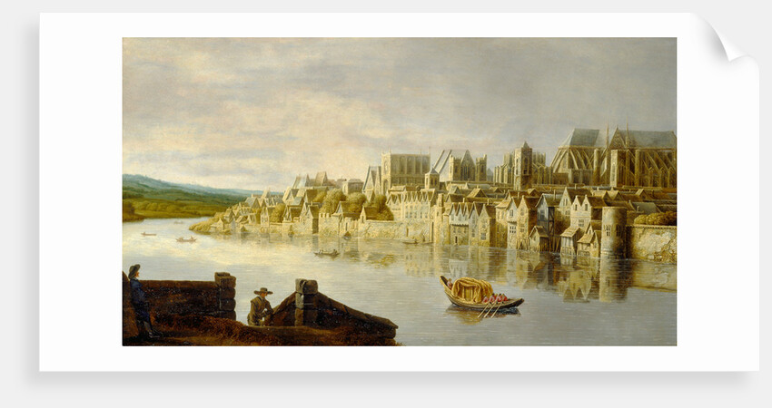 The Thames at Westminster Stairs, London by De Jongh