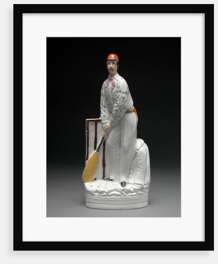Ceramic Cricketers - a pair by Anonymous