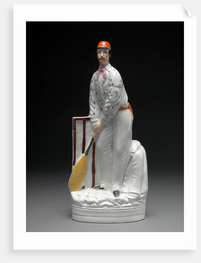 Ceramic Cricketers - a pair by Anonymous