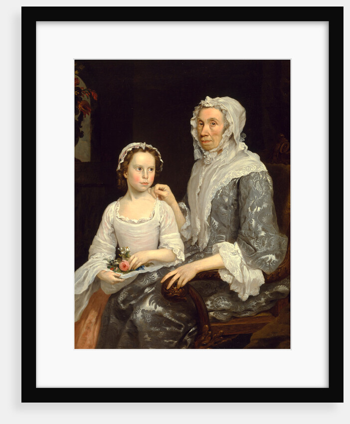 Portrait of an Elderly Lady and a Girl by George Beare