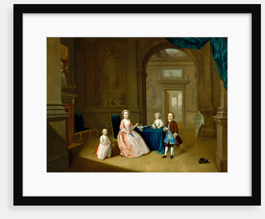Children in an Interior Portrait of a Group of Children by Arthur Devis