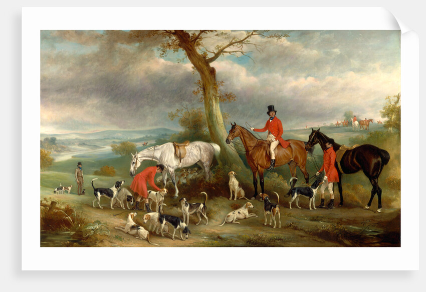 Thomas Wilkinson, M.F.H., with the Hurworth Foxhounds by John Ferneley