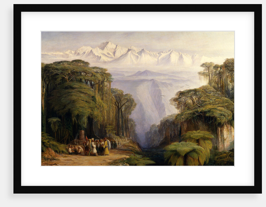Kangchenjunga from Darjeeling Kinchinjunga from Darjeeling, India by Edward Lear