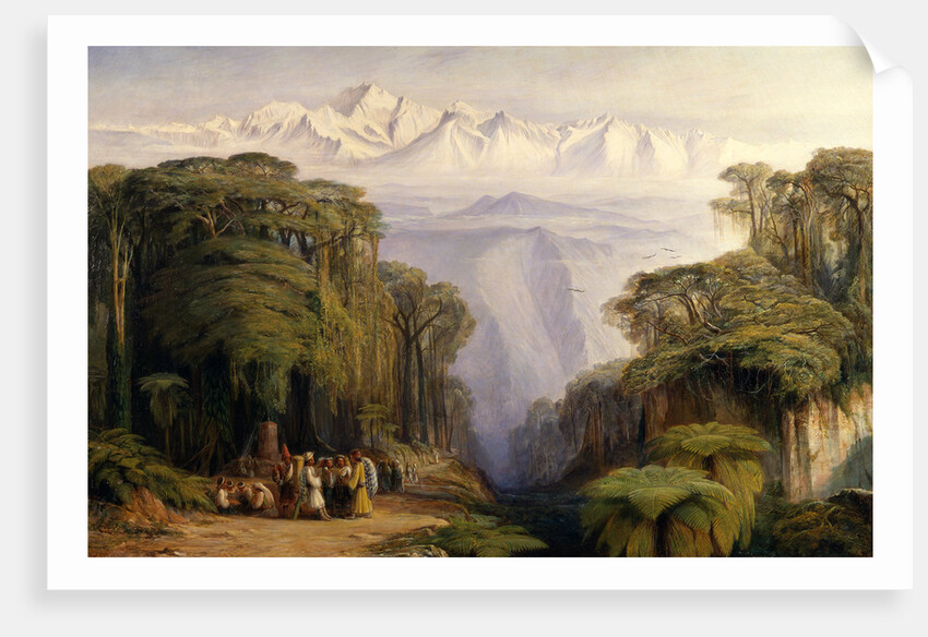Kangchenjunga from Darjeeling Kinchinjunga from Darjeeling, India by Edward Lear